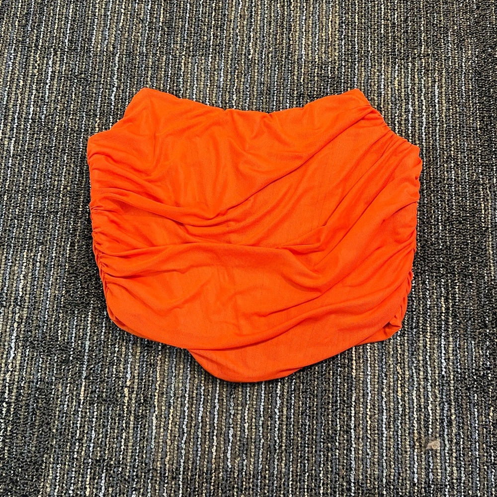 Vibrant Orange corset top